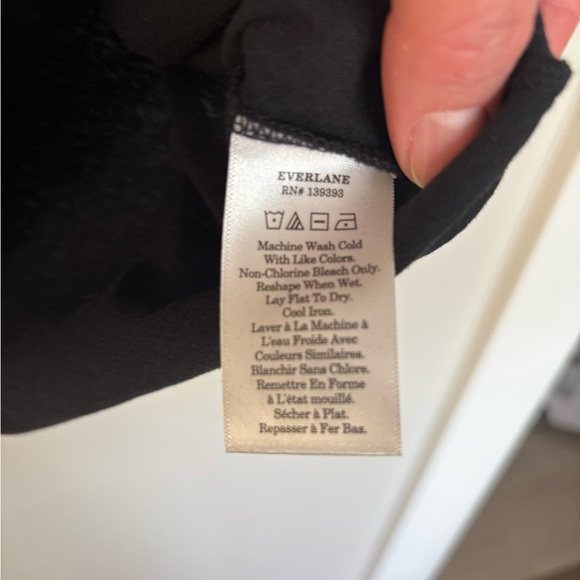 Everlane Black Short Sleeve Tee Classic Cotton Small - Picture 3 of 4